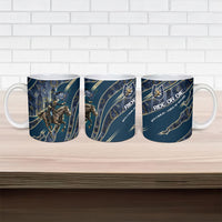 Buffalo Soldiers 10th Cavalry Regiment Ride Or Die Ceramic Mug Patriotic Military Heritage Distressed City Skyline Graphic Art