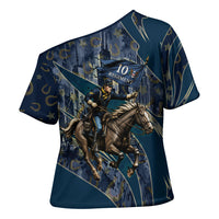 Buffalo Soldiers 10th Cavalry Regiment Ride Or Die Cross Shoulder Shirt Patriotic Military Heritage Distressed City Skyline Graphic Art