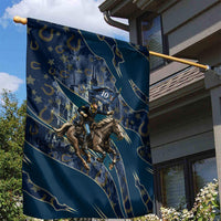 Buffalo Soldiers 10th Cavalry Regiment Ride Or Die Garden Flag Patriotic Military Heritage Distressed City Skyline Graphic Art