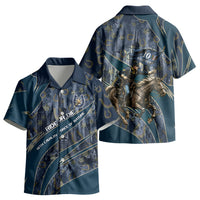 Buffalo Soldiers 10th Cavalry Regiment Ride Or Die Kid Hawaiian Shirt Patriotic Military Heritage Distressed City Skyline Graphic Art