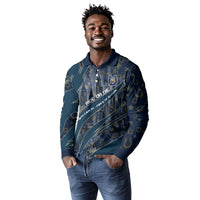 Buffalo Soldiers 10th Cavalry Regiment Ride Or Die Long Sleeve Polo Shirt Patriotic Military Heritage Distressed City Skyline Graphic Art