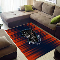 Buffalo Soldiers Fierce And Fearless Cavalry Area Rug Half Face Soldier And Bison Halftone Graphic Art