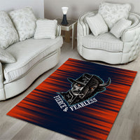 Buffalo Soldiers Fierce And Fearless Cavalry Area Rug Half Face Soldier And Bison Halftone Graphic Art