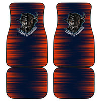 Buffalo Soldiers Fierce And Fearless Cavalry Car Mats Half Face Soldier And Bison Halftone Graphic Art