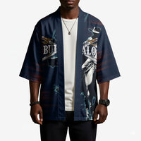 Buffalo Soldiers Fierce And Fearless Cavalry Kimono Half Face Soldier And Bison Halftone Graphic Art