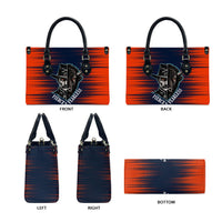 Buffalo Soldiers Fierce And Fearless Cavalry Leather Bag Half Face Soldier And Bison Halftone Graphic Art