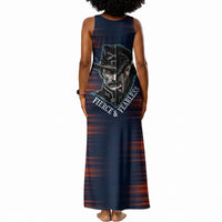 Buffalo Soldiers Fierce And Fearless Cavalry Tank Maxi Dress Half Face Soldier And Bison Halftone Graphic Art