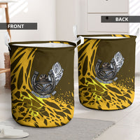Buffalo Soldiers 9th And 10th Cavalry Regiments Laundry Basket Wild And Untamed Vintage Western Horseshoe Graphic Art