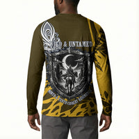 Buffalo Soldiers 9th And 10th Cavalry Regiments Button Sweatshirt Wild And Untamed Vintage Western Horseshoe Graphic Art