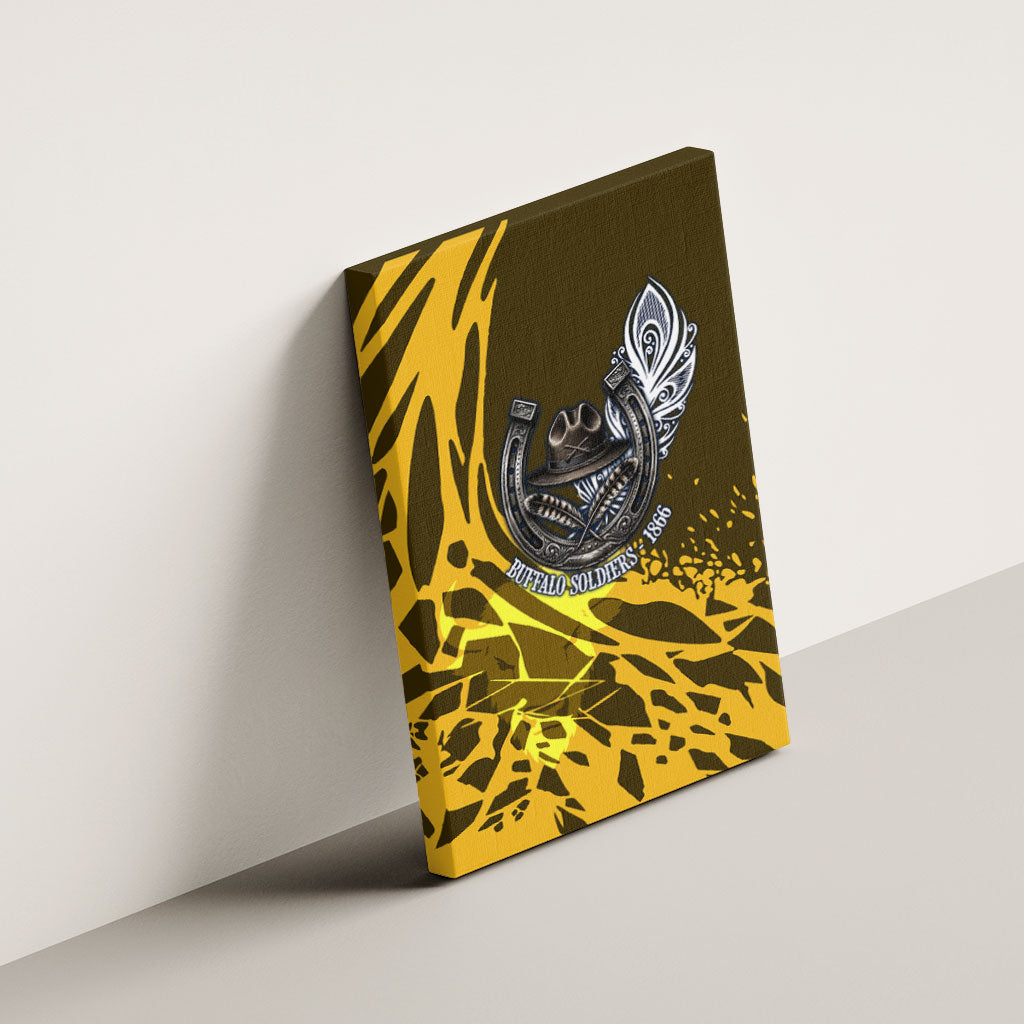 Buffalo Soldiers 9th And 10th Cavalry Regiments Canvas Wall Art Wild And Untamed Vintage Western Horseshoe Graphic Art