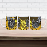 Buffalo Soldiers 9th And 10th Cavalry Regiments Ceramic Mug Wild And Untamed Vintage Western Horseshoe Graphic Art