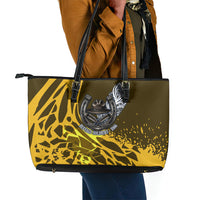 Buffalo Soldiers 9th And 10th Cavalry Regiments Leather Tote Bag Wild And Untamed Vintage Western Horseshoe Graphic Art