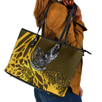 Buffalo Soldiers 9th And 10th Cavalry Regiments Leather Tote Bag Wild And Untamed Vintage Western Horseshoe Graphic Art