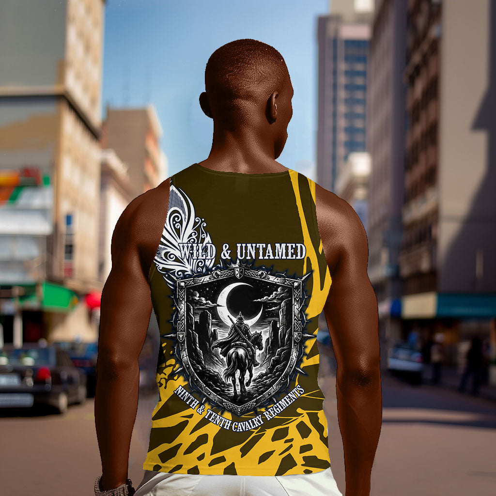 Buffalo Soldiers 9th And 10th Cavalry Regiments Men Tank Top Wild And Untamed Vintage Western Horseshoe Graphic Art