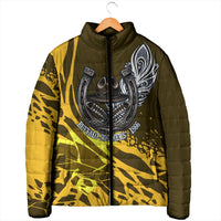 Buffalo Soldiers 9th And 10th Cavalry Regiments Padded Jacket Wild And Untamed Vintage Western Horseshoe Graphic Art