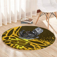 Buffalo Soldiers 9th And 10th Cavalry Regiments Round Carpet Wild And Untamed Vintage Western Horseshoe Graphic Art