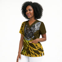 Buffalo Soldiers 9th And 10th Cavalry Regiments Scrub Top Wild And Untamed Vintage Western Horseshoe Graphic Art