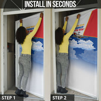 Personalized Tuskegee Airmen Door Cover Expect To Win P-51 Mustang Patriotic Aviation Art