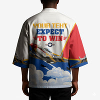 Personalized Tuskegee Airmen Kimono Expect To Win P-51 Mustang Patriotic Aviation Art