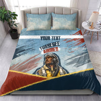Personalized Tuskegee Airmen Bedding Set Believe In Yourself Vintage WWII Military Aviation Art