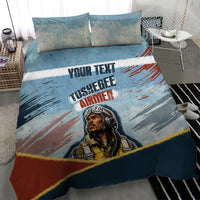 Personalized Tuskegee Airmen Bedding Set Believe In Yourself Vintage WWII Military Aviation Art