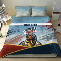 Personalized Tuskegee Airmen Bedding Set Believe In Yourself Vintage WWII Military Aviation Art