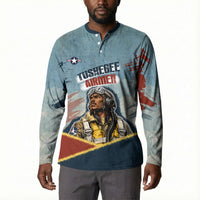 Personalized Tuskegee Airmen Button Sweatshirt Believe In Yourself Vintage WWII Military Aviation Art