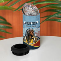 Personalized Tuskegee Airmen 4 in 1 Can Cooler Tumbler Believe In Yourself Vintage WWII Military Aviation Art