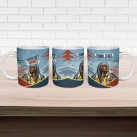 Personalized Tuskegee Airmen Ceramic Mug Believe In Yourself Vintage WWII Military Aviation Art