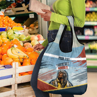 Personalized Tuskegee Airmen Grocery Bag Believe In Yourself Vintage WWII Military Aviation Art