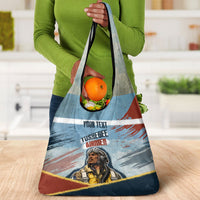 Personalized Tuskegee Airmen Grocery Bag Believe In Yourself Vintage WWII Military Aviation Art