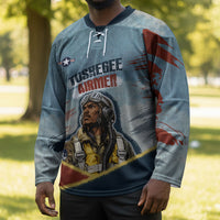 Personalized Tuskegee Airmen Hockey Jersey Believe In Yourself Vintage WWII Military Aviation Art