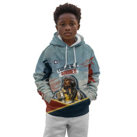 Personalized Tuskegee Airmen Kid Hoodie Believe In Yourself Vintage WWII Military Aviation Art
