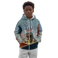Personalized Tuskegee Airmen Kid Hoodie Believe In Yourself Vintage WWII Military Aviation Art