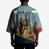 Personalized Tuskegee Airmen Kimono Believe In Yourself Vintage WWII Military Aviation Art