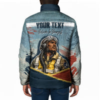 Personalized Tuskegee Airmen Padded Jacket Believe In Yourself Vintage WWII Military Aviation Art