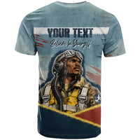 Personalized Tuskegee Airmen T shirt Believe In Yourself Vintage WWII Military Aviation Art