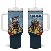 Personalized Tuskegee Airmen Tumbler With Handle Believe In Yourself Vintage WWII Military Aviation Art