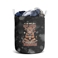 Hot Mess Highland Cow Laundry Basket Funny Cute Coffee Lover - Im A Spicy Disaster