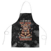 Hot Mess Highland Cow Apron Funny Cute Coffee Lover - Im A Spicy Disaster