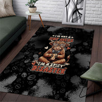 Hot Mess Highland Cow Area Rug Funny Cute Coffee Lover - Im A Spicy Disaster