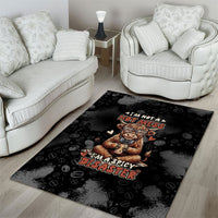 Hot Mess Highland Cow Area Rug Funny Cute Coffee Lover - Im A Spicy Disaster