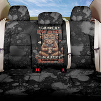 Hot Mess Highland Cow Back Car Seat Cover Funny Cute Coffee Lover - Im A Spicy Disaster