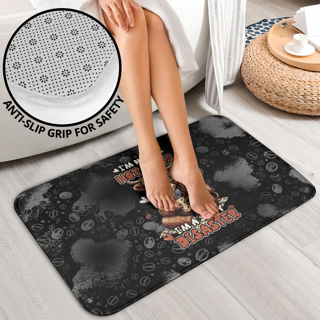 Hot Mess Highland Cow Bathroom Set Funny Cute Coffee Lover - Im A Spicy Disaster