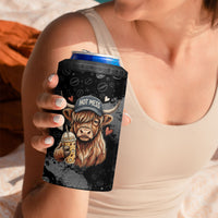 Hot Mess Highland Cow 4 in 1 Can Cooler Tumbler Funny Cute Coffee Lover - Im A Spicy Disaster