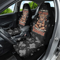 Hot Mess Highland Cow Car Seat Cover Funny Cute Coffee Lover - Im A Spicy Disaster