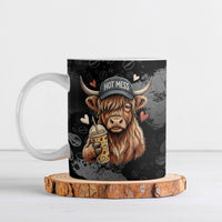 Hot Mess Highland Cow Ceramic Mug Funny Cute Coffee Lover - Im A Spicy Disaster