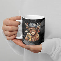 Hot Mess Highland Cow Ceramic Mug Funny Cute Coffee Lover - Im A Spicy Disaster