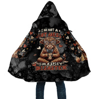 Hot Mess Highland Cow Cloak Funny Cute Coffee Lover - Im A Spicy Disaster