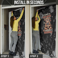 Hot Mess Highland Cow Door Cover Funny Cute Coffee Lover - Im A Spicy Disaster